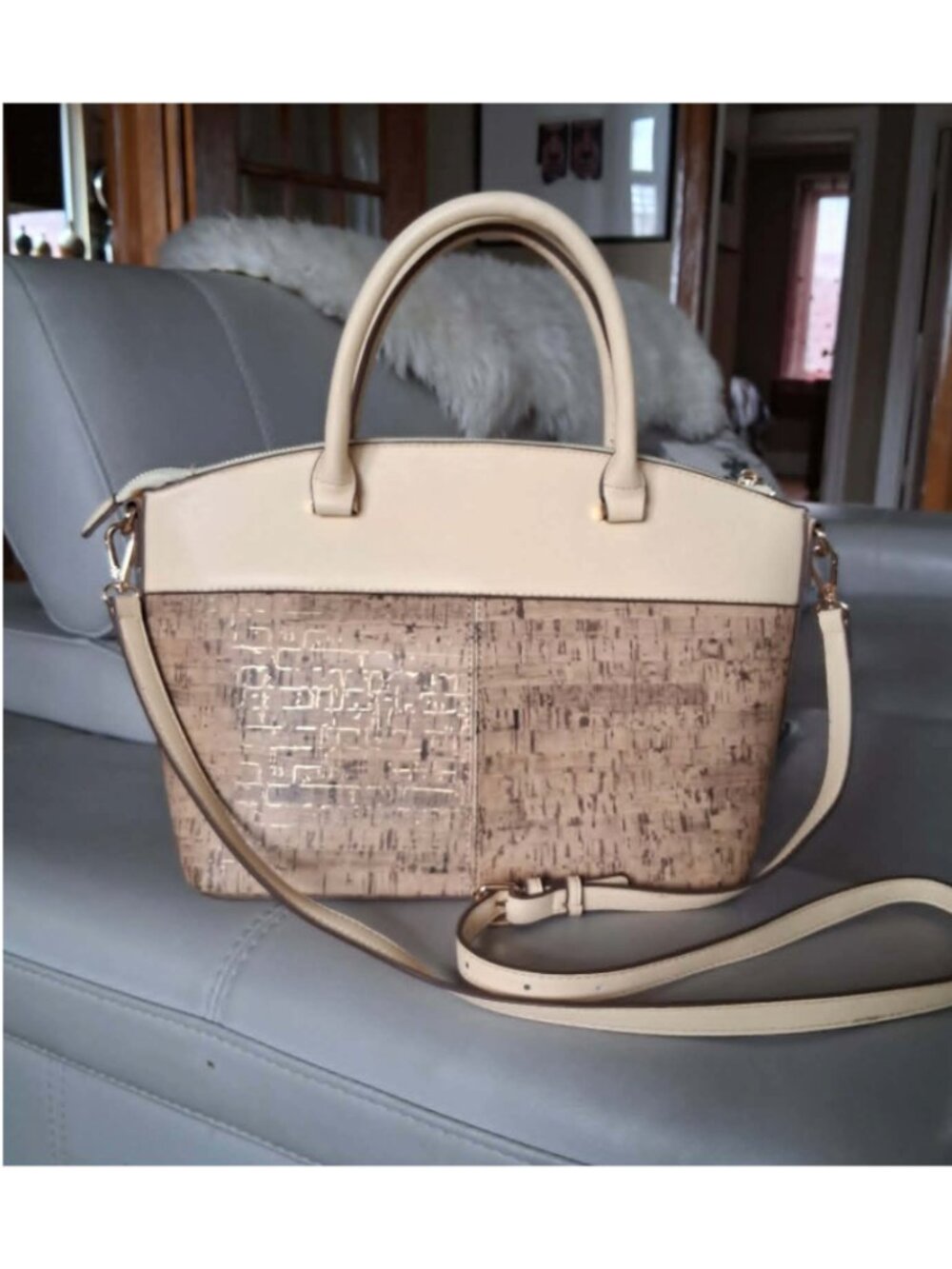 Anne Klein Dome Satchel Purse - Picture 2 of 4